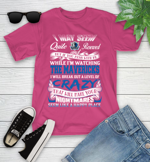Dallas Mavericks NBA Basketball Don't Mess With Me While I'm Watching My Team Youth T-Shirt 11