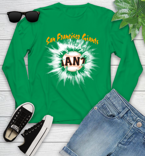 San Francisco Giants MLB Baseball Adoring Fan Rip Sports Youth Long Sleeve 7