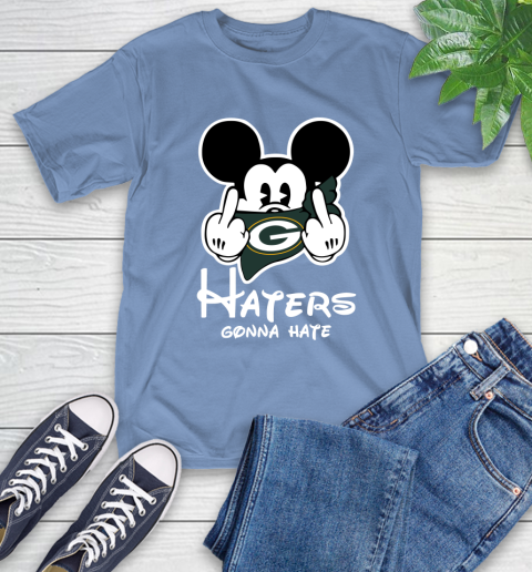 NFL Green Bay Packers Haters Gonna Hate Mickey Mouse Disney Football T Shirt_000 T-Shirt 12