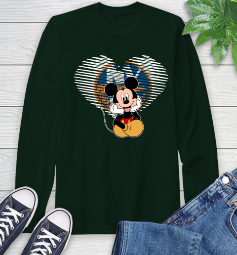 NHL New York Islanders The Heart Mickey Mouse Disney Hockey Long Sleeve T-Shirt 7
