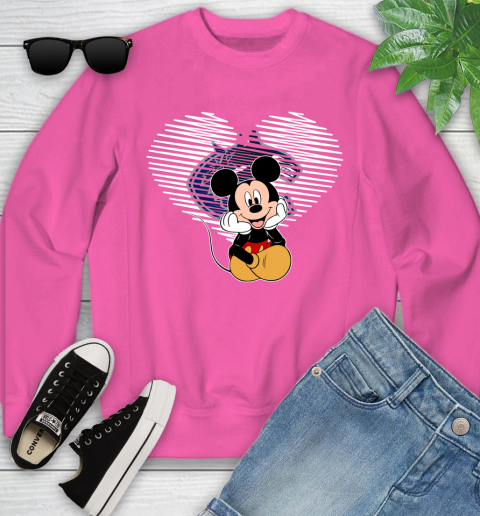 NHL Vancouver Canucks The Heart Mickey Mouse Disney Hockey Youth Sweatshirt 6