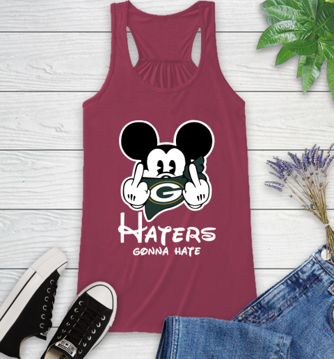 NFL Green Bay Packers Haters Gonna Hate Mickey Mouse Disney Football T Shirt_000 Racerback Tank 7
