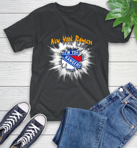 New York Rangers NHL Hockey Adoring Fan Rip Sports T-Shirt