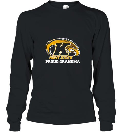 Women_s Proud Grandma Kent State University Golden Flashes T shirt Long Sleeve