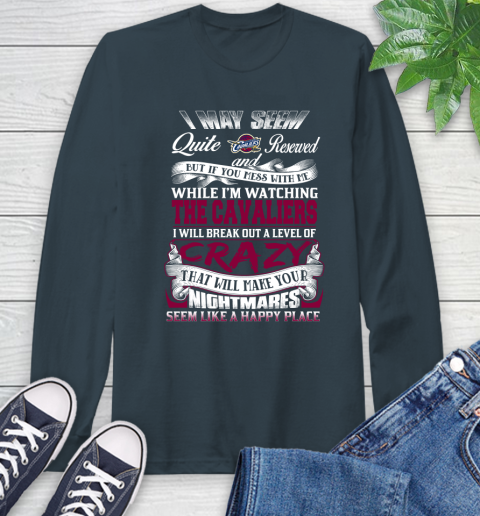 Cleveland Cavaliers NBA Basketball Don't Mess With Me While I'm Watching My Team Long Sleeve T-Shirt 9