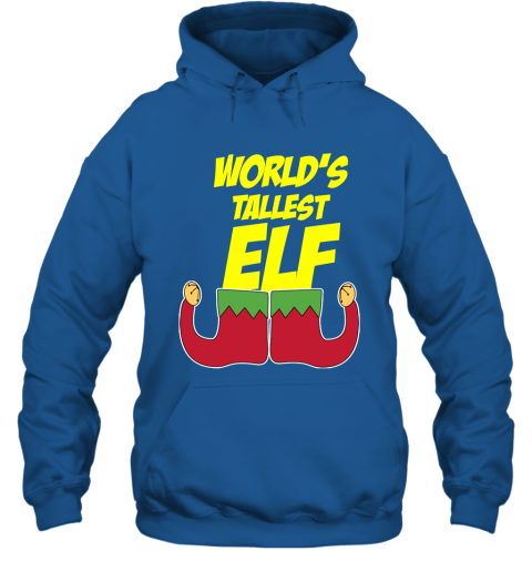 World's Tallest Elf  Funny Christmas Hoodie