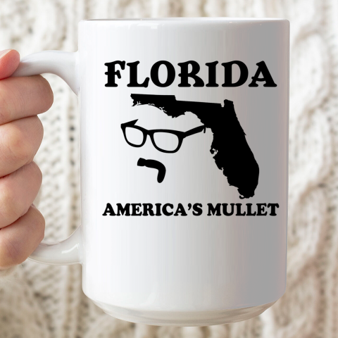 Florida America's Mullet West Coast Ceramic Mug 15oz