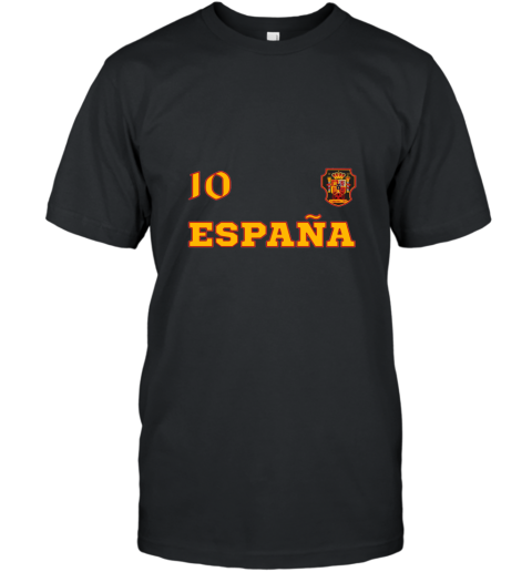 Official Novelty Spain Soccer T shirt jersey with number 10 T-Shirt