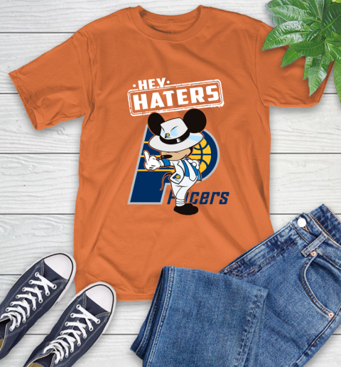 NBA Hey Haters Mickey Basketball Sports Indiana Pacers T-Shirt 4