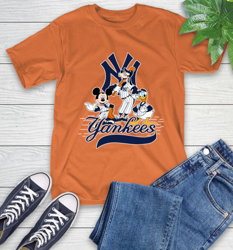 MLB New York Yankees Mickey Mouse Donald Duck Goofy Baseball T Shirt T-Shirt 4
