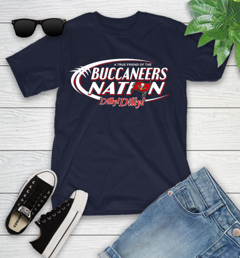 NFL A True Friend Of The Tampa Bay Buccaneers Dilly Dilly Football Sports Youth T-Shirt 2