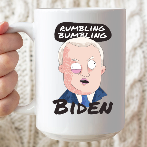 Cartoon Biden Republican Conservative Funny Anti Biden Ceramic Mug 15oz