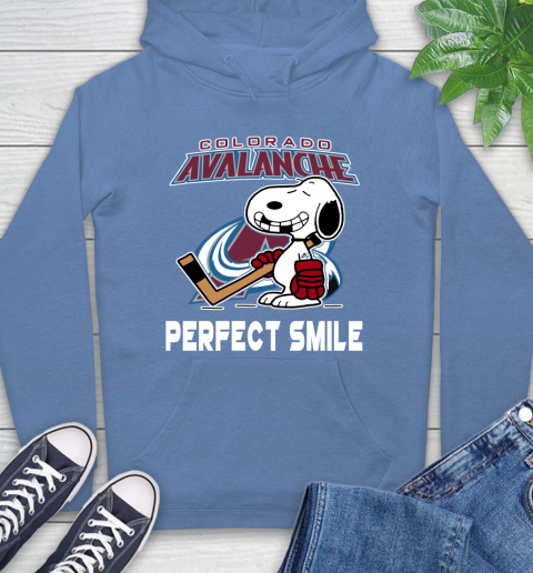 NHL Colorado Avalanche Snoopy Perfect Smile The Peanuts Movie Hockey T Shirt Hoodie 11