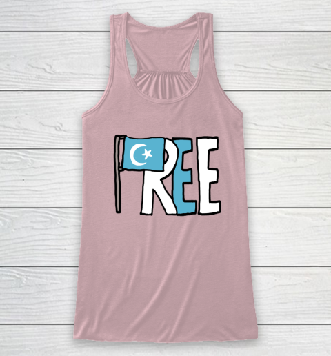 Free the Uyghurs Support Uighur Racerback Tank 4