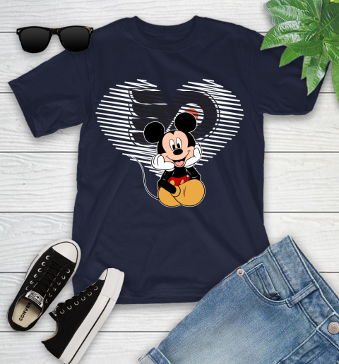 NHL Philadelphia Flyers The Heart Mickey Mouse Disney Hockey Youth T-Shirt 2