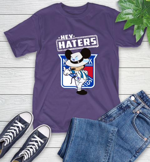 NHL Hey Haters Mickey Hockey Sports New York Rangers T-Shirt 5