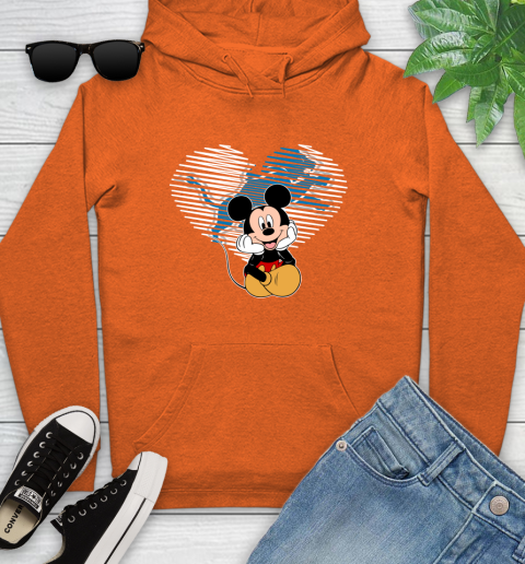 NFL Detroit Lions The Heart Mickey Mouse Disney Football T Shirt_000 Youth Hoodie 4