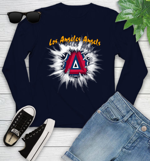 Los Angeles Angels MLB Baseball Adoring Fan Rip Sports Youth Long Sleeve 2