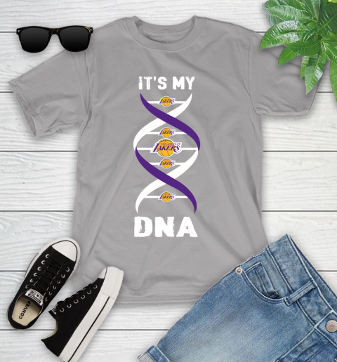 Los Angeles Lakers NBA Basketball It's My DNA Sports Youth T-Shirt 4