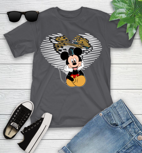 NFL Jacksonville Jaguars The Heart Mickey Mouse Disney Football T Shirt_000 Youth T-Shirt 6