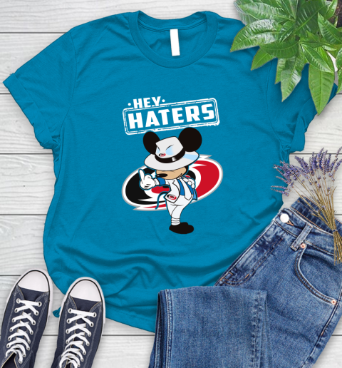 NHL Hey Haters Mickey Hockey Sports Carolina Hurricanes Women's T-Shirt 10