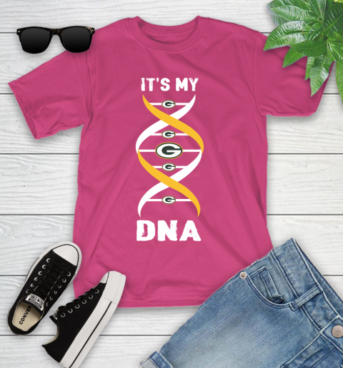 Green Bay Packers NFL Football It's My DNA Sports Youth T-Shirt - Image 12