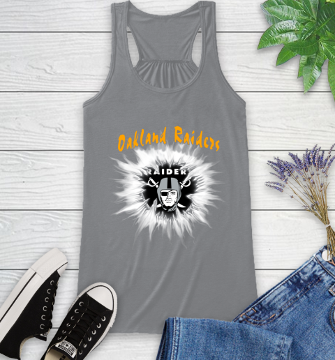 Oakland Raiders NFL Football Adoring Fan Rip Sports Racerback Tank 4