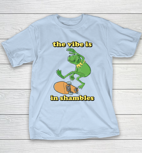 The Vibe Is In Shambles Kermit The Frog Youth T-Shirt 5