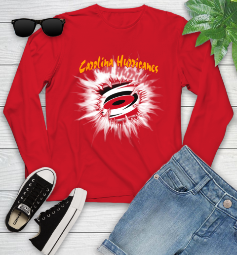 Carolina Hurricanes NHL Hockey Adoring Fan Rip Sports Youth Long Sleeve 11