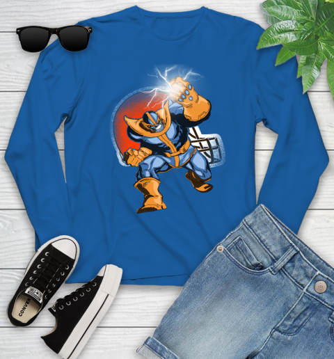 Cleveland Browns NFL Football Thanos Avengers Infinity War Marvel Youth Long Sleeve 10