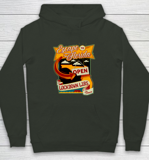 Escape To Florida Shirt Ron DeSantis (Print on front and back) Hoodie 24