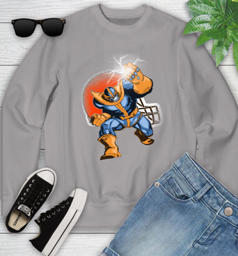 Cleveland Browns NFL Football Thanos Avengers Infinity War Marvel Youth Sweatshirt 3