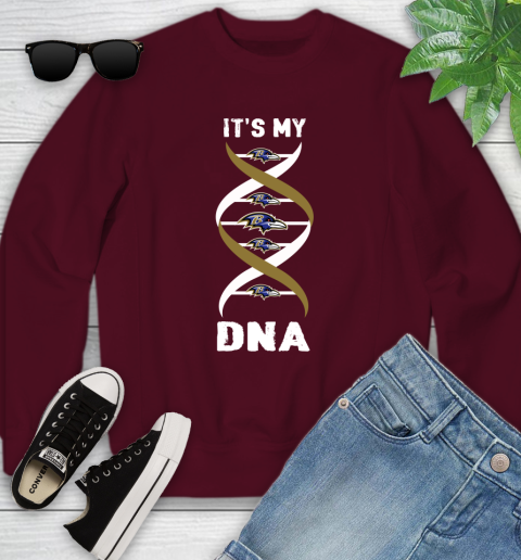 Baltimore Ravens NFL Football It's My DNA Sports Youth Sweatshirt 4
