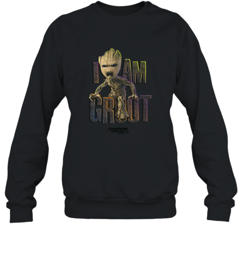 Marvel Guardians Vol2 I AM GROOT Cute Angry Graphic T Shirt Sweatshirt