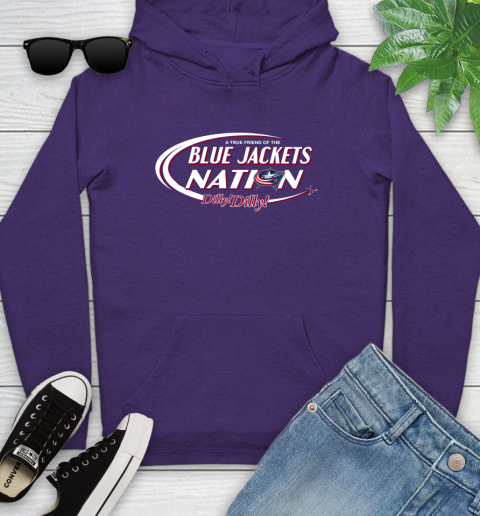 NHL A True Friend Of The Columbus Blue Jackets Dilly Dilly Hockey Sports Youth Hoodie 5