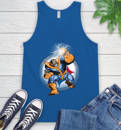 Pittsburgh Steelers NFL Football Thanos Avengers Infinity War Marvel Tank Top 4