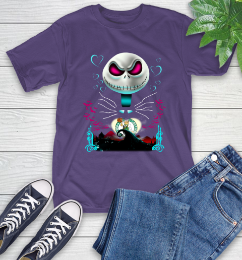 NBA Boston Celtics Jack Skellington Sally The Nightmare Before Christmas Basketball Sports_000 T-Shirt 5