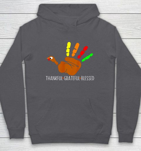 Thanksgiving Shirt Turkey Hand Print Funny Thanksgiving Day Hoodie 4
