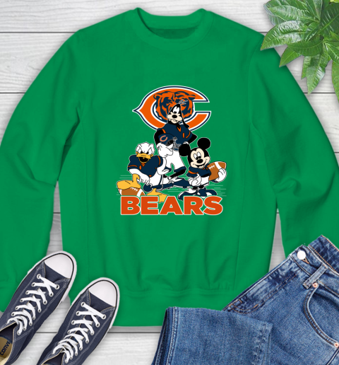 NFL Chicago Bears Mickey Mouse Donald Duck Goofy Football Shirt Sweatshirt 7