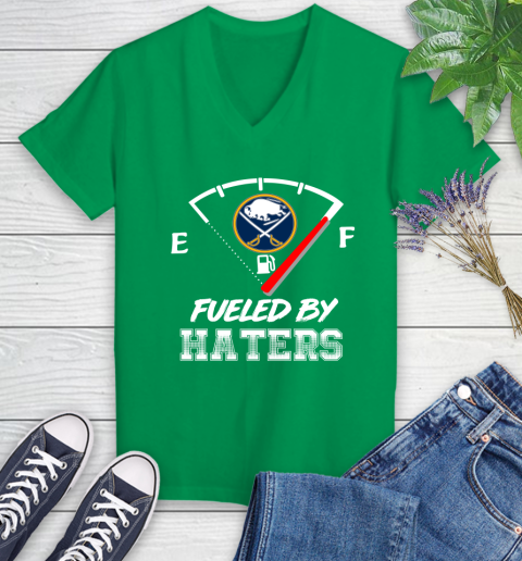 Buffalo Sabres NHL Hockey Fueled By Haters Sports Women's V-Neck T-Shirt 5