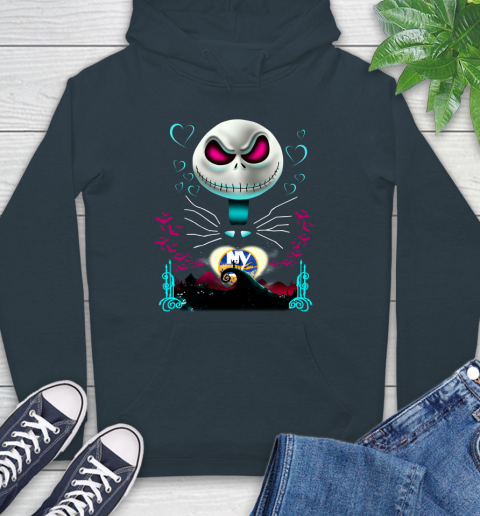 NHL New York Islanders Jack Skellington Sally The Nightmare Before Christmas Hockey Hoodie 7