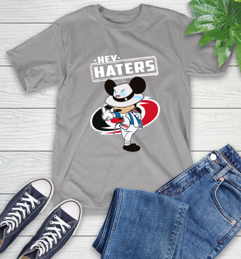 NHL Hey Haters Mickey Hockey Sports Carolina Hurricanes T-Shirt 6