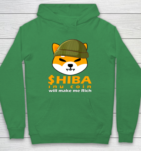 Shiba Will Make Me Rich Vintage Shiba Inu Coin Shiba Army Hoodie 5
