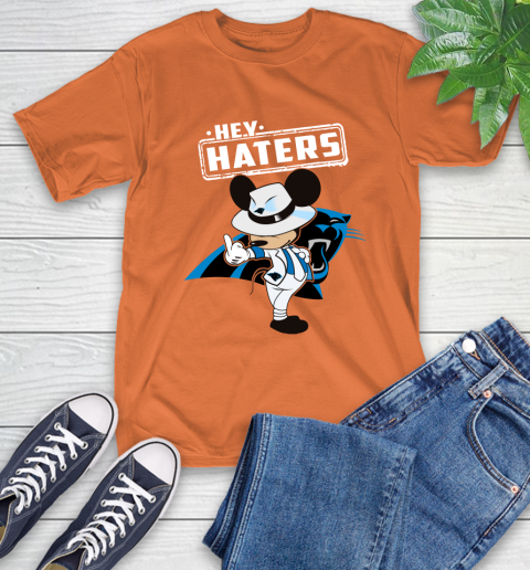 NFL Hey Haters Mickey Football Sports Carolina Panthers T-Shirt 4