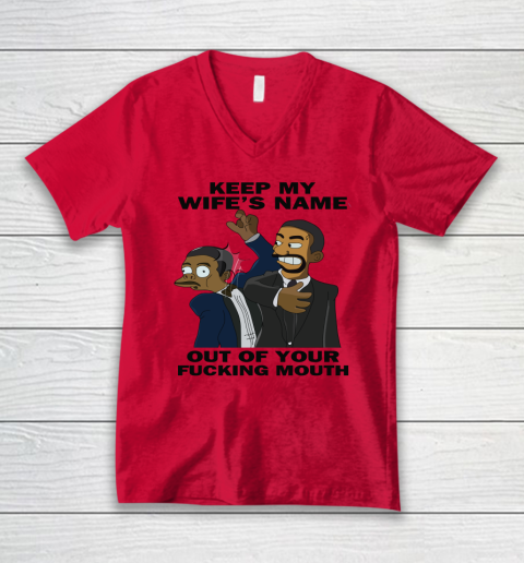 Keep My Wife's Name Out Your Fucking Mouth Will Smith Slaps Chris Rock V-Neck T-Shirt 3