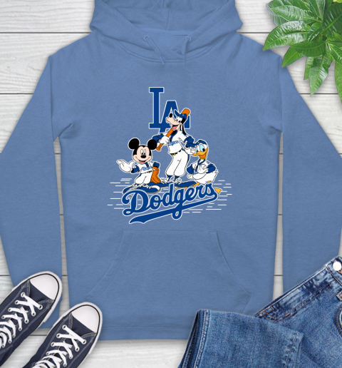 MLB Los Angeles Dodgers Mickey Mouse Donald Duck Goofy Baseball T Shirt Hoodie 11