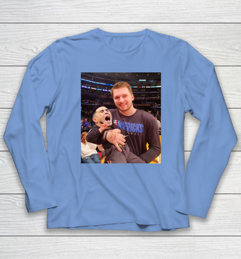 Luka Doncic Shirt Luka Doncic Holding Kevin Kno Baby Long Sleeve T-Shirt 6