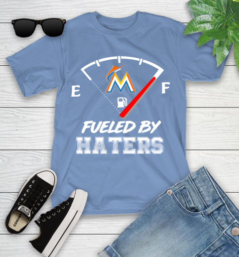 Miami Marlins MLB Baseball Fueled By Haters Sports Youth T-Shirt 15