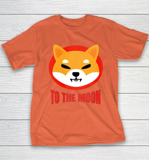 Shiba Inu Logo Shib to the Moon Design Youth T-Shirt 9