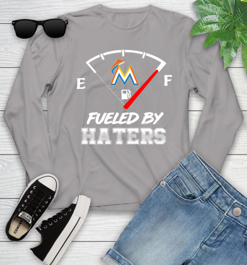Miami Marlins MLB Baseball Fueled By Haters Sports Youth Long Sleeve 5